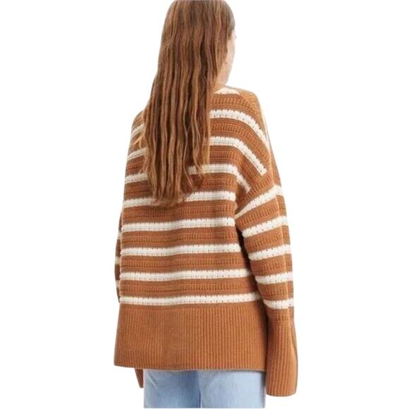 NWOT Samsoe & Samsoe Raili Crew Neck Brown Sugar Sweater – Small - Picture 3 of 9